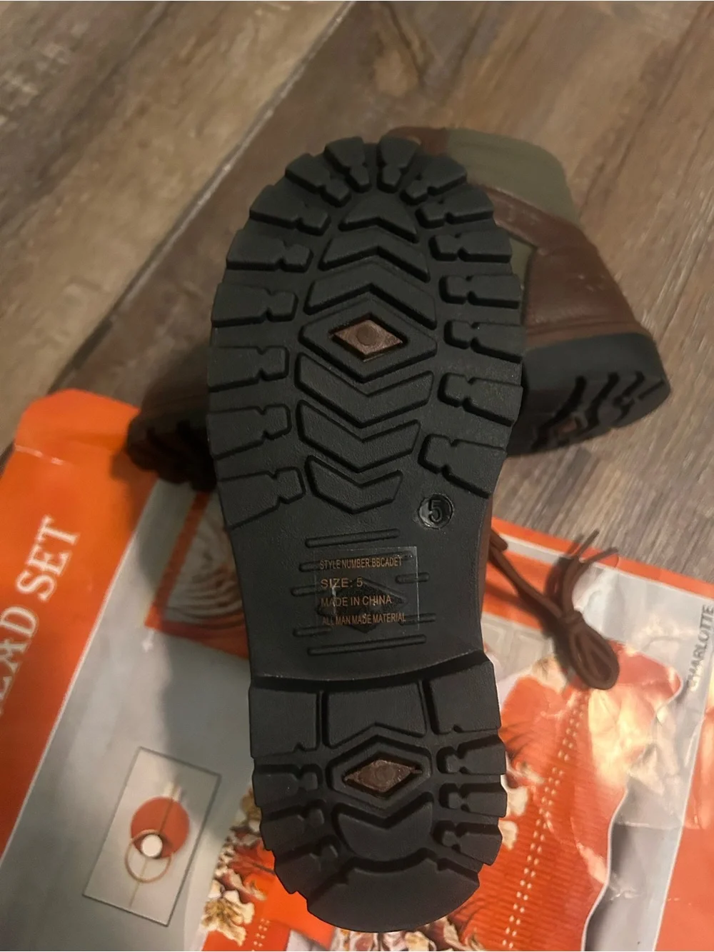 Rocawear Kids Dark Brown Lace-Up Leather Boots